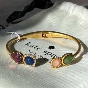 Kate Spade "Perfectly Imperfect" Bracelet, Gold, Multi Crystal, NWT - Gift Ready